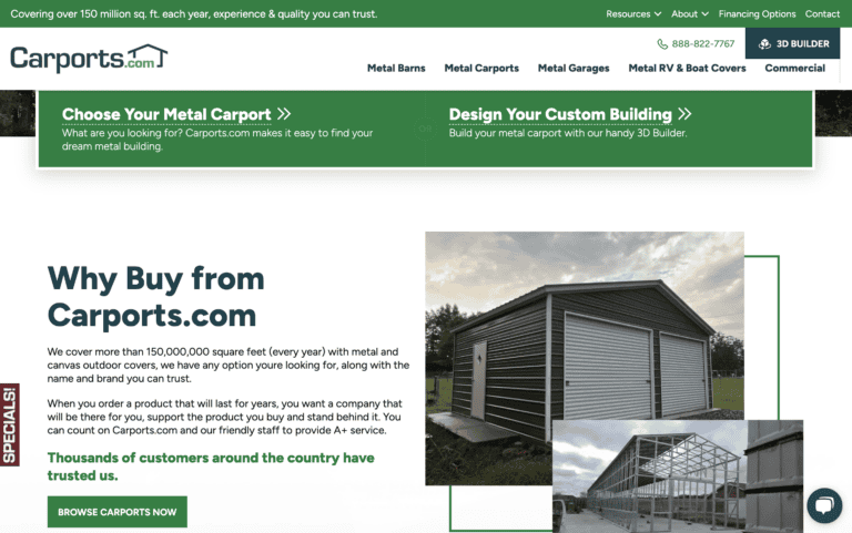 metal carports results after
